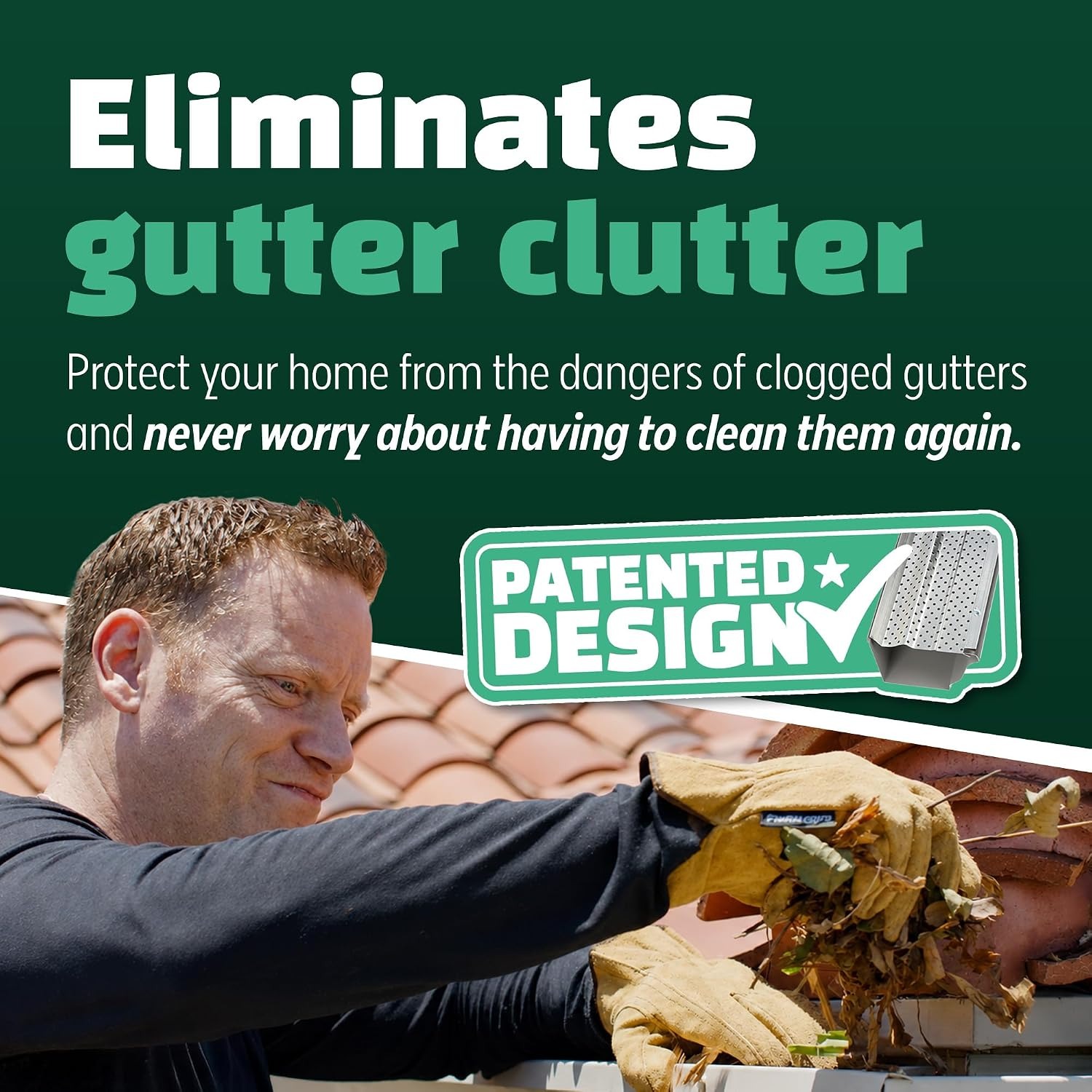 Aluminum Gutter Guard 5 Inch, 50 Foot Box: image 6