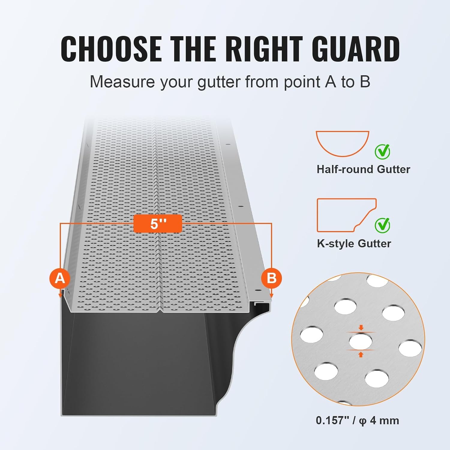 Aluminum Gutter Guard Panels 5 Inch x 104 ft (26 Pack): image 4
