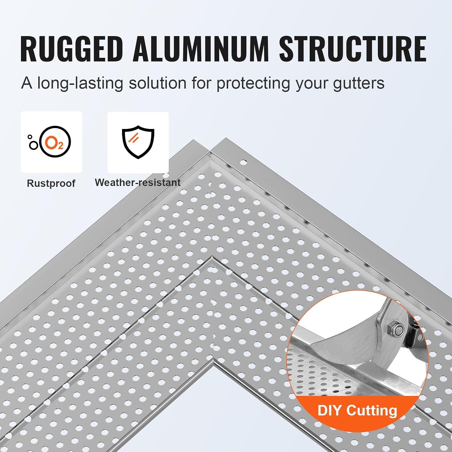 Aluminum Gutter Guard Panels 5 in x 52 ft (13-Pack): image 5