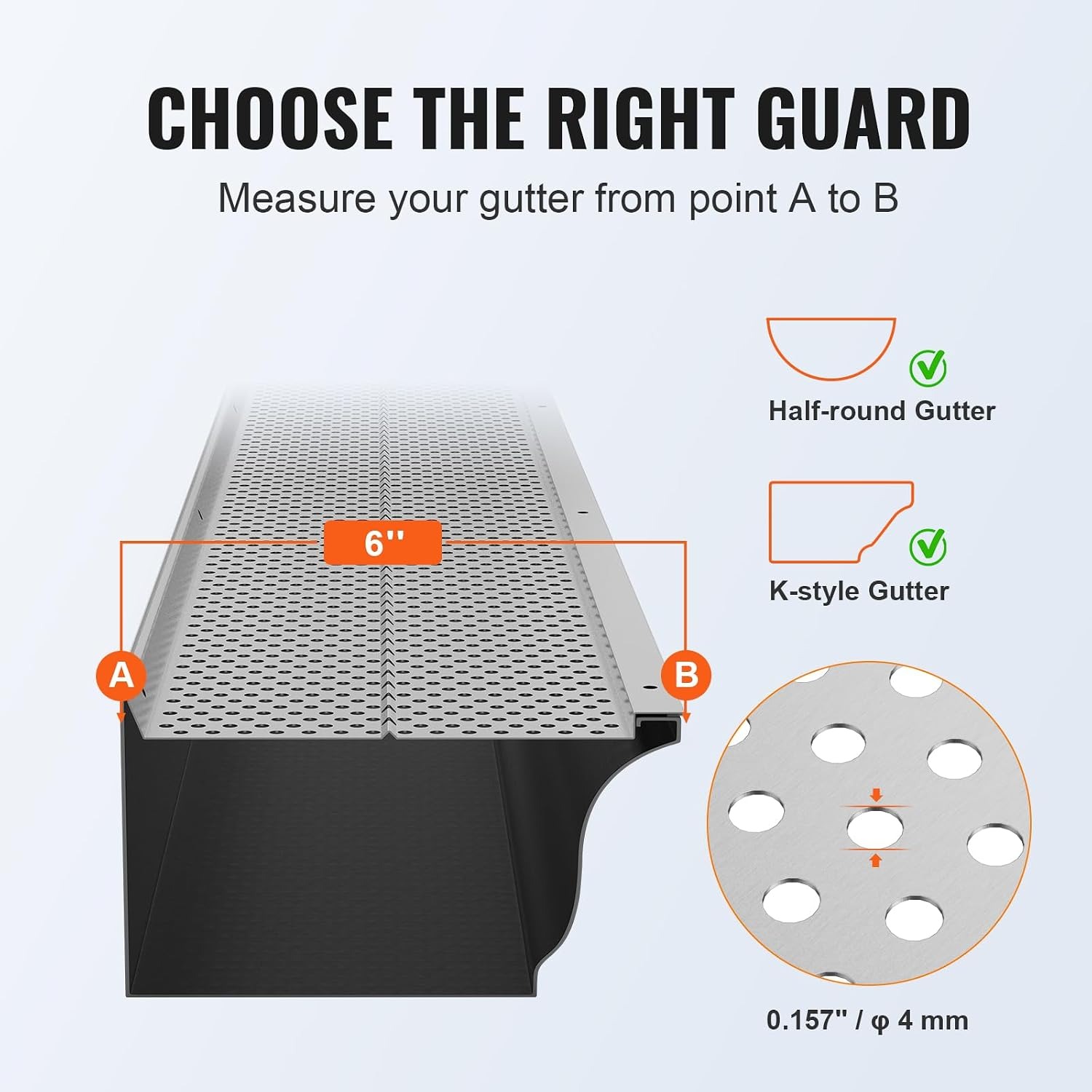 Aluminum Gutter Guard Panels 6 Inch x 104 ft: image 3