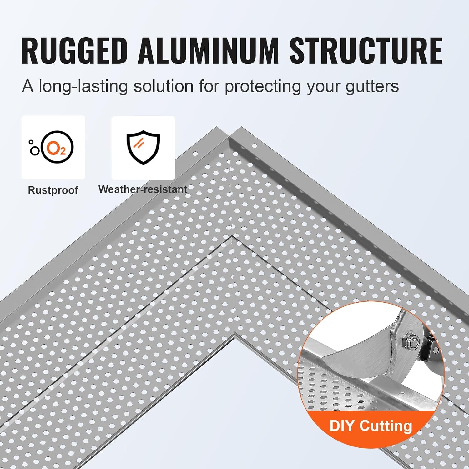 Aluminum Gutter Guard Panels 6 Inch x 104 ft: image 4