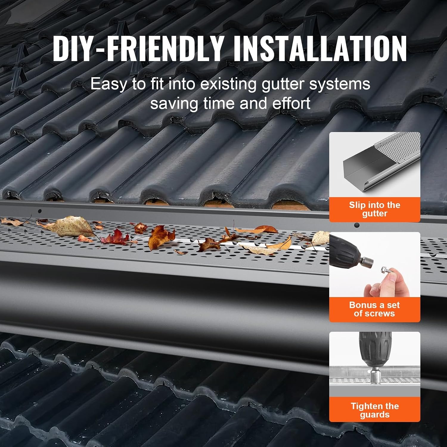 Aluminum Gutter Guard Panels 6 Inch x 104 ft: image 5