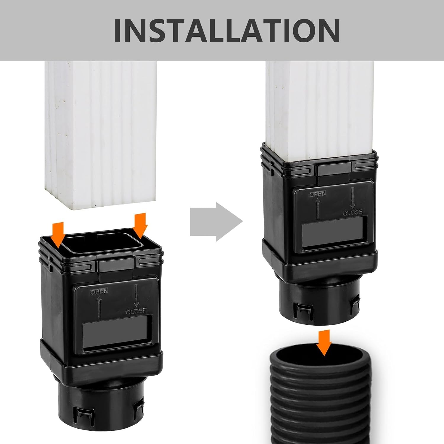 Downspout Leaf Filter Black 2 Pack: image 4