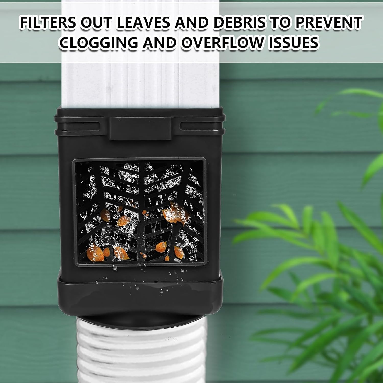 Downspout Leaf Filter Black 2 Pack: image 5