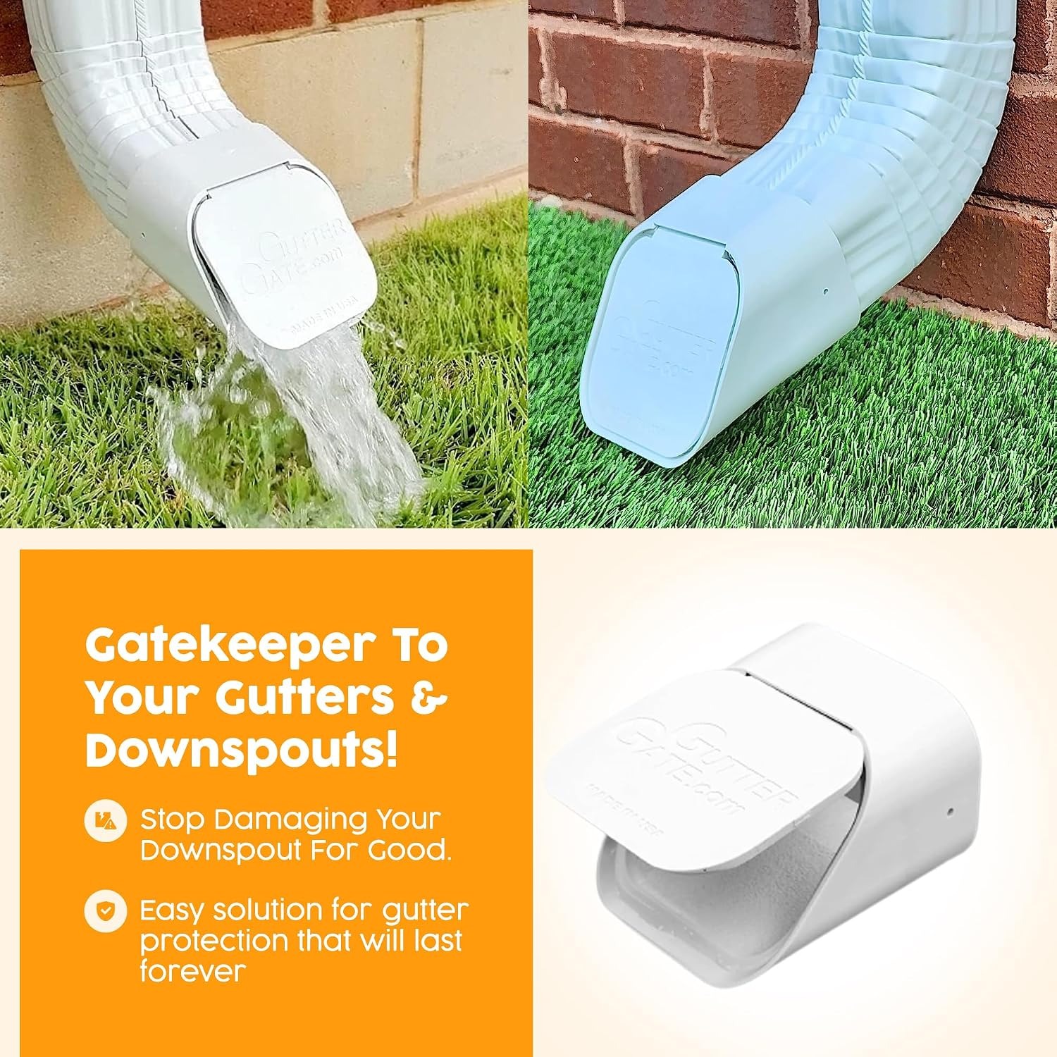 GutterGate 3x4 Type-A Downspout Leaf Gate: image 8
