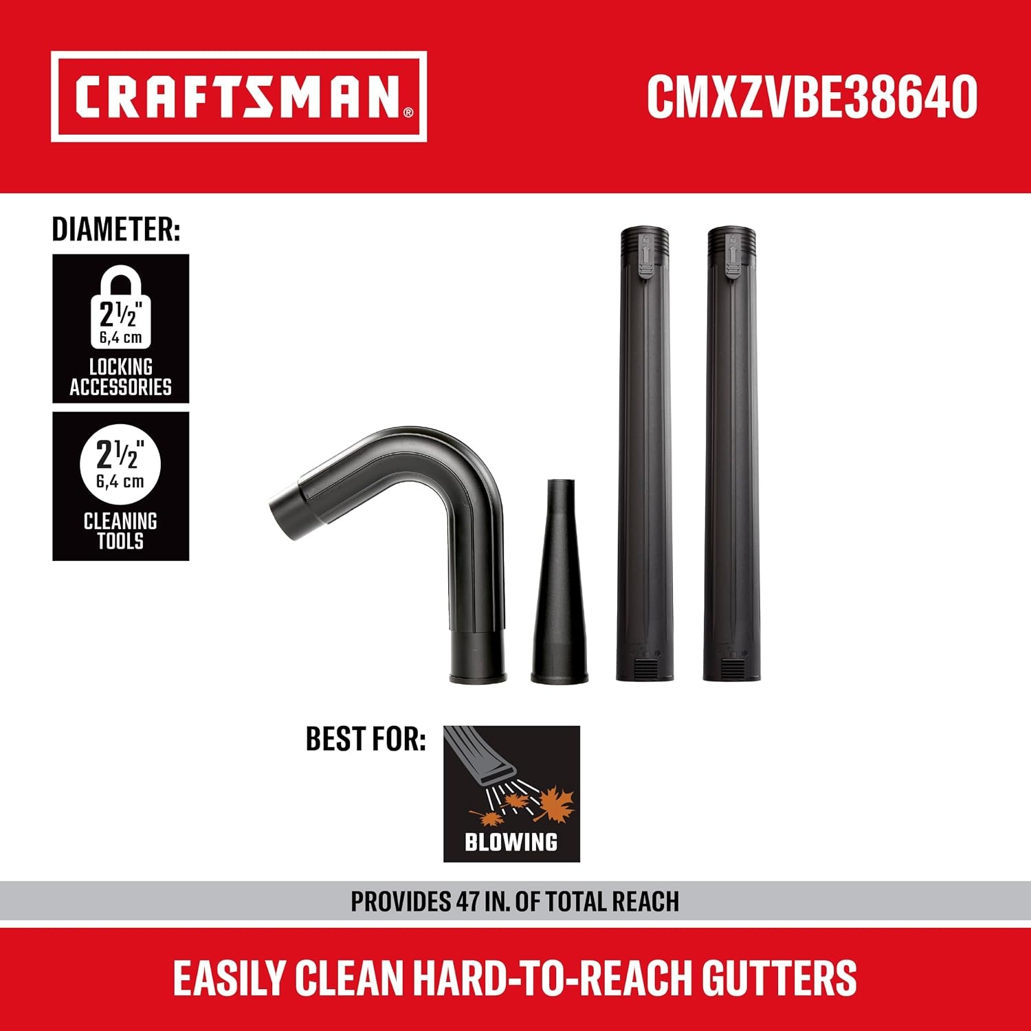 Gutter Cleaning Vacuum Attachment Kit: image 2
