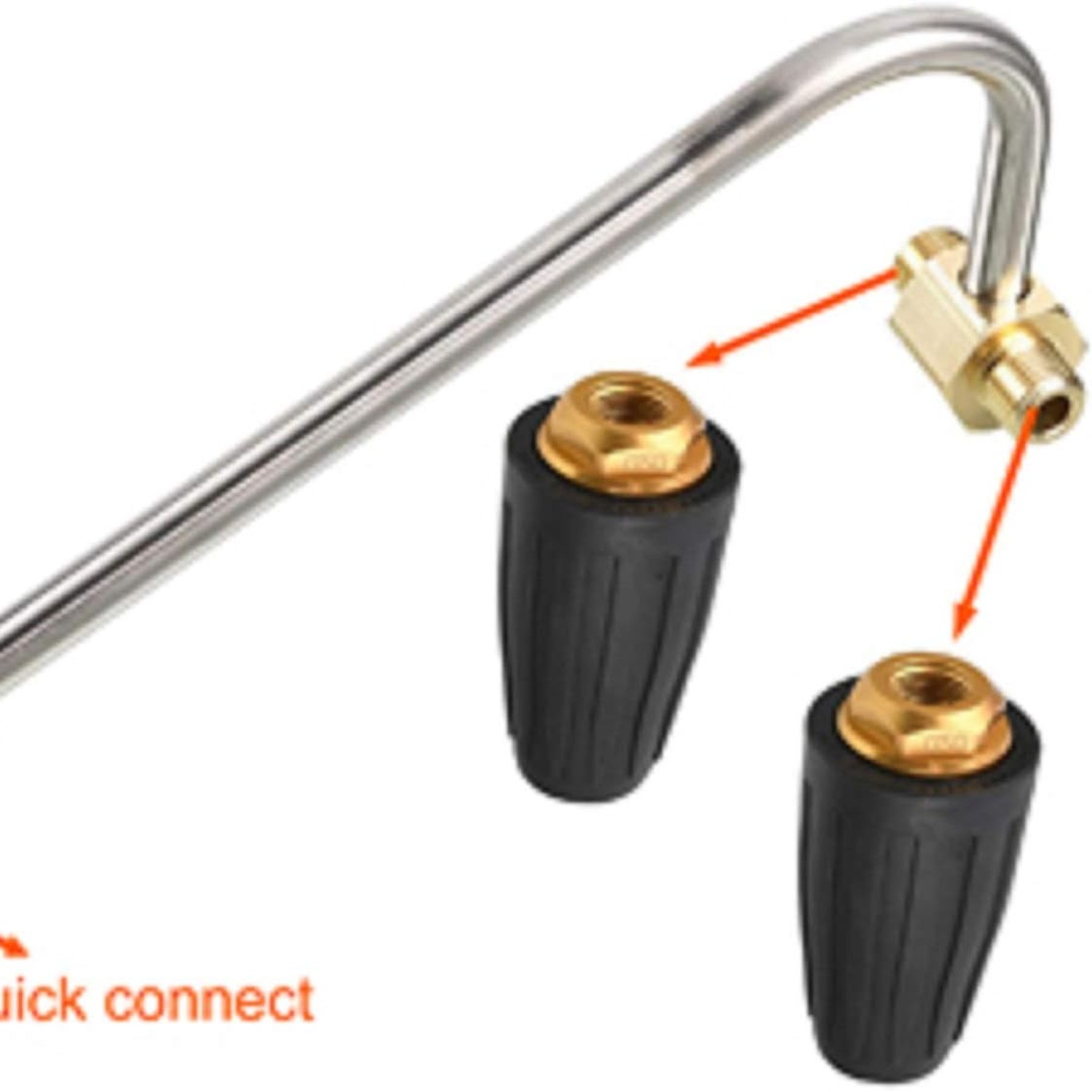 Pressure Washer Gutter Cleaner Attachment with Twin Turbo Nozzles: image 3