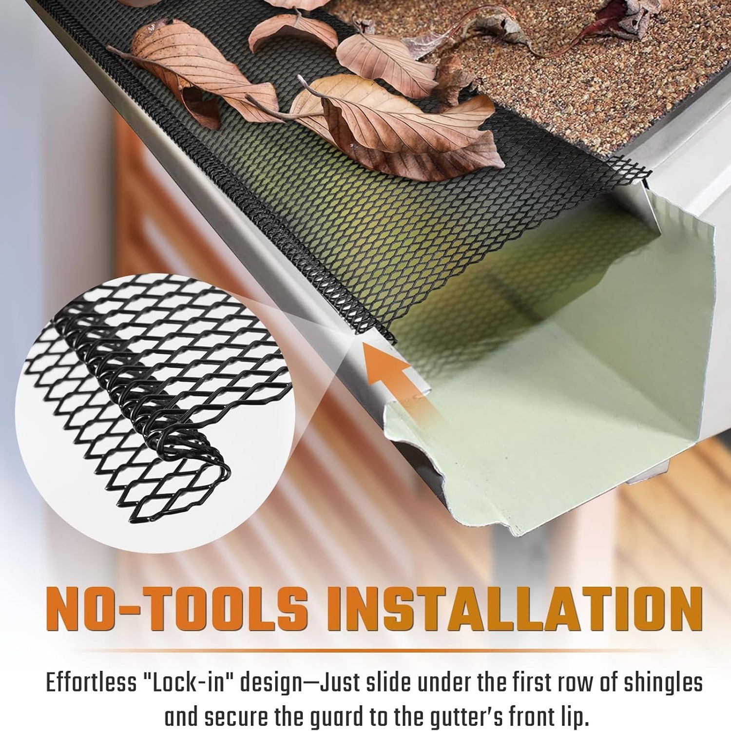 Lock-In Steel Micro Mesh Gutter Guard 6 Inch 120 ft: image 5