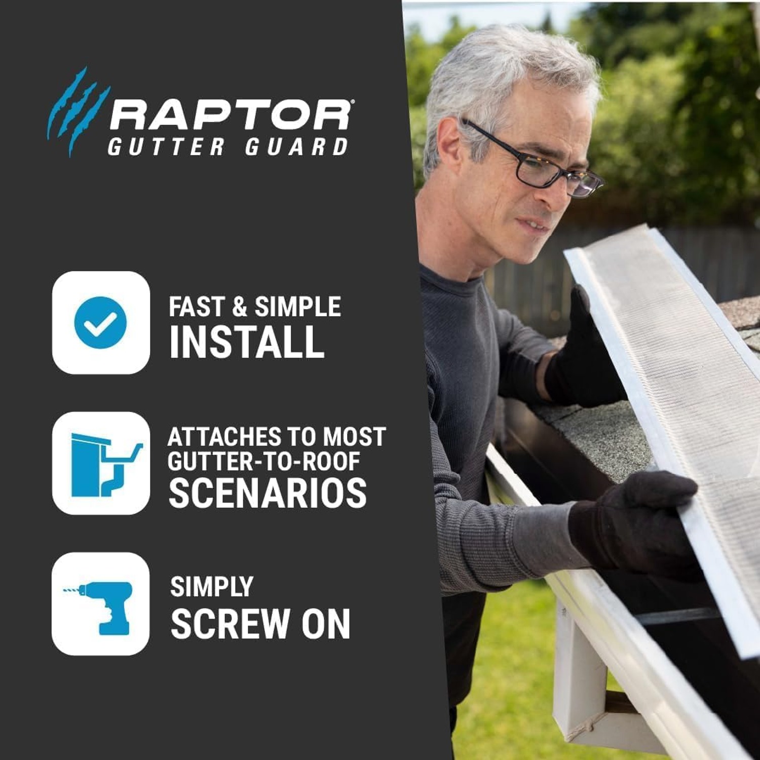 Stainless Steel Micro-Mesh Gutter Guard for 6 Inch Gutters, 48 ft Kit: image 4